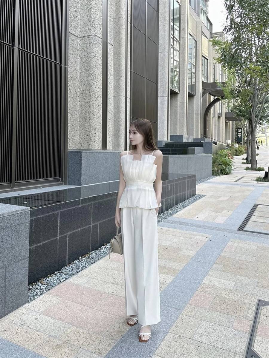 RE ARRIVAL】 tulle peplum bustier amel