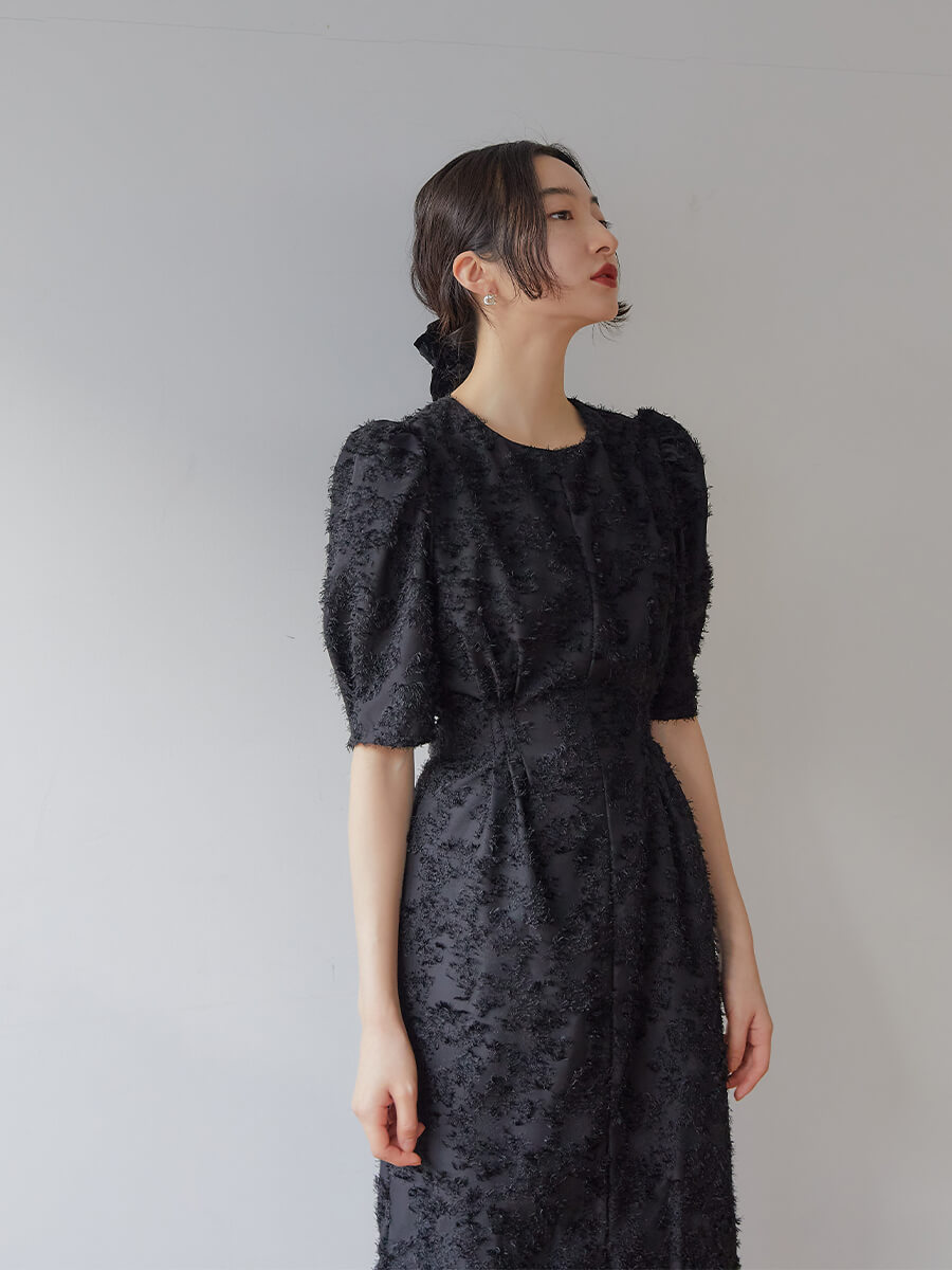 Aylaワンピース　half sleeve lace dress