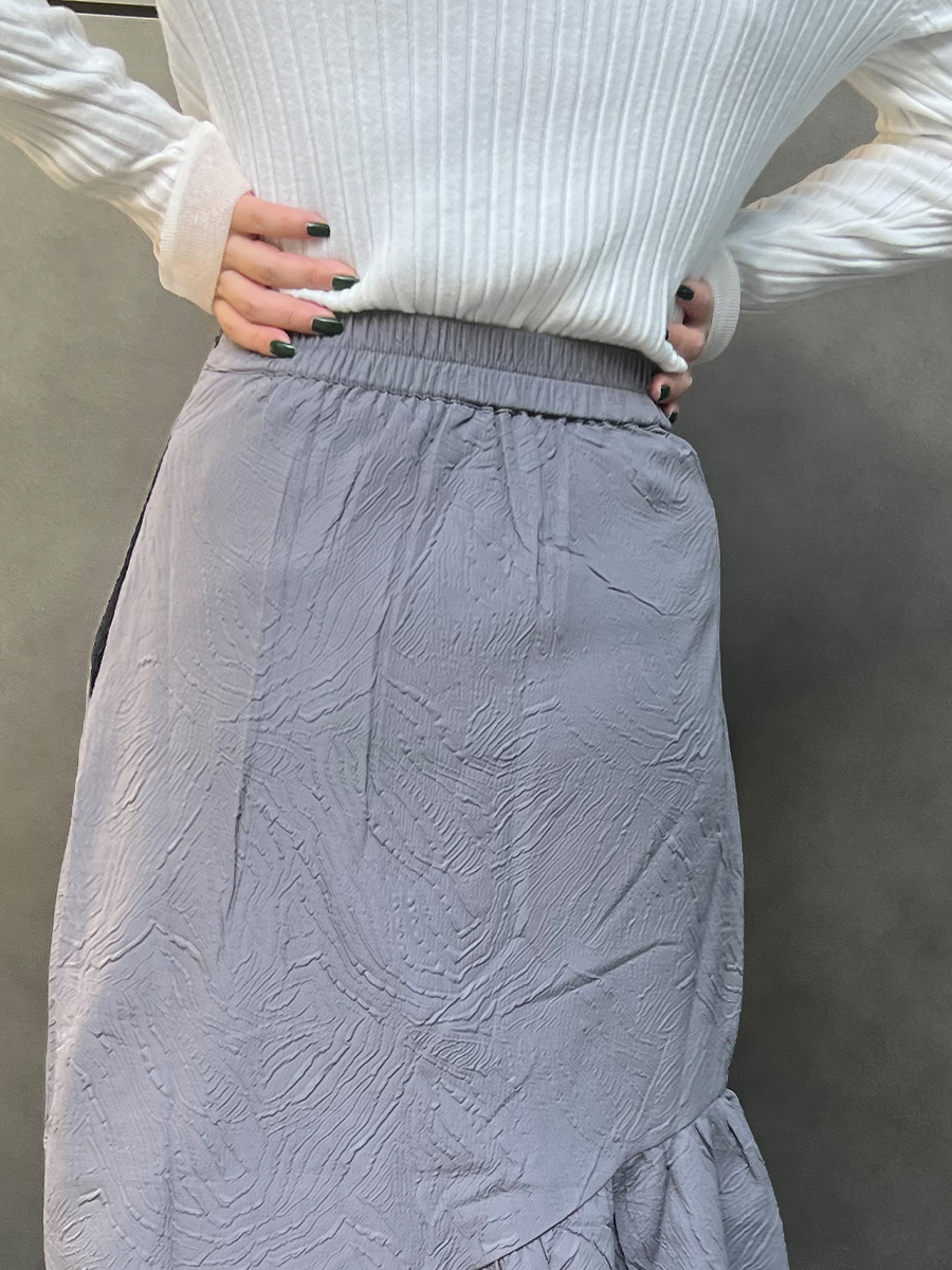 textile asymmetry mermaid skirt Ayla